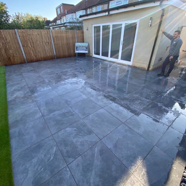 Porcelain Patios in Kent and South East London. Award Winning Paving