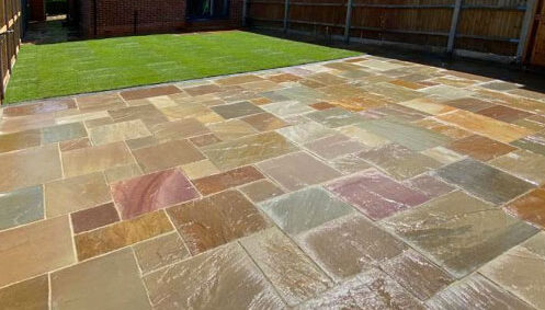 Indian Sandstone Patios in Kent and South East London. Award Winning Paving