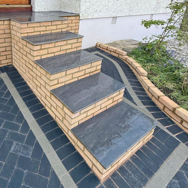 Stone Steps in Kent - Award winning paving
