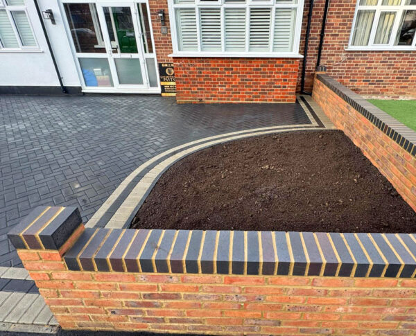 Wall and planting bed detail
