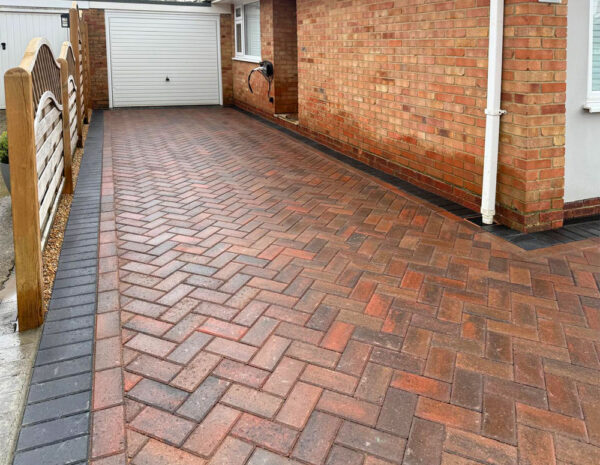 Block Paving Driveway and Ranch Fencing, Maidstone. Award-Winning Paving