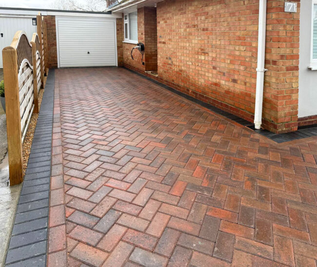 Block Paving Driveway and Ranch Fencing, Maidstone. Award-Winning Paving