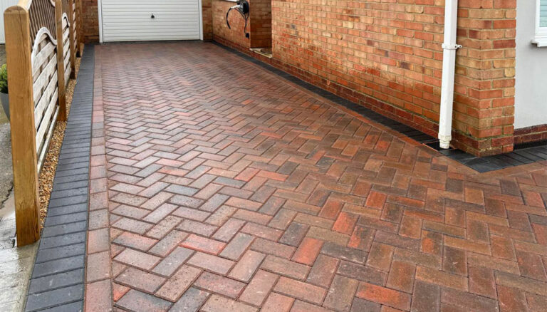 Block Paving Driveway and Ranch Fencing, Maidstone. Award-Winning Paving