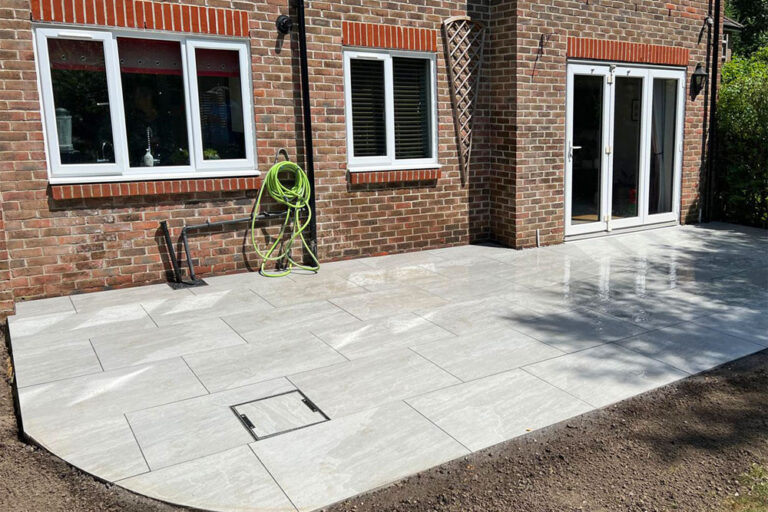Porcelain Patio, Dartford. Award-Winning Paving