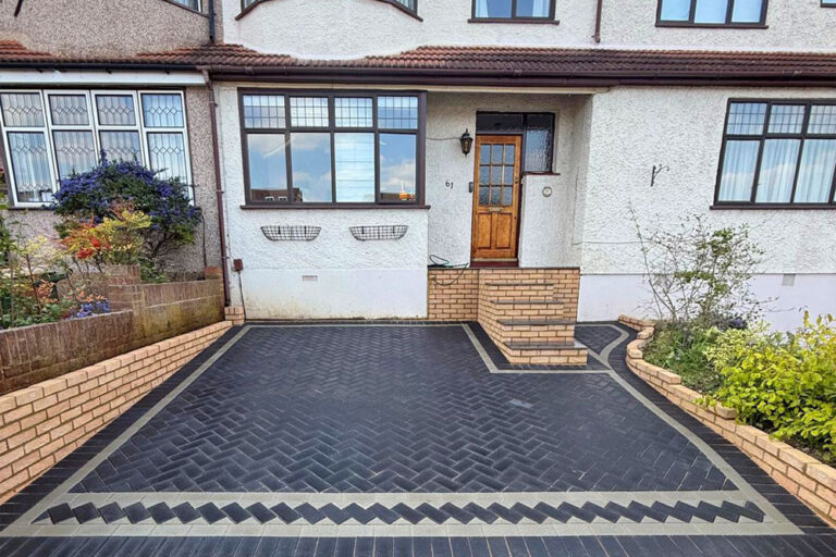Block Paving Driveway and Steps, Dartford. Award-Winning Paving