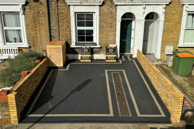Block Paving Driveway, Path and Walls, Bexley. Award-Winning Paving