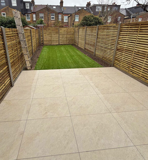 Porcelain Patio and Garden Landscaping, Sidcup, Bexley. Award-Winning Paving