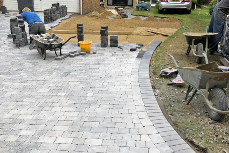 Tegula Block Paving Driveway, Gravesend. Award-Winning Paving